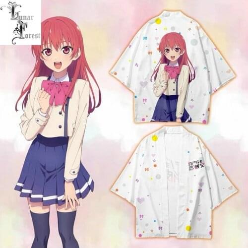 Kanojo mo Kanojo 3D Printing Japanese Anime Kimono Haori Yukata Women/Men Fashion Summer Casual Cool Short Sleeve Streetwear