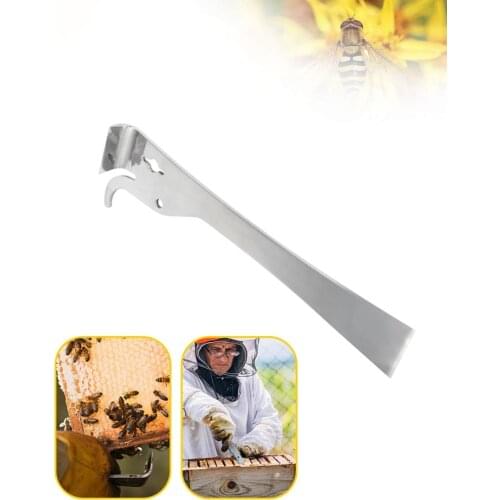 Stainless Steel Bee Tools Multifunction Thumb Type Bee Honey Knife Bee Hive Scraper Beekeeping Bee Scraper Cutter