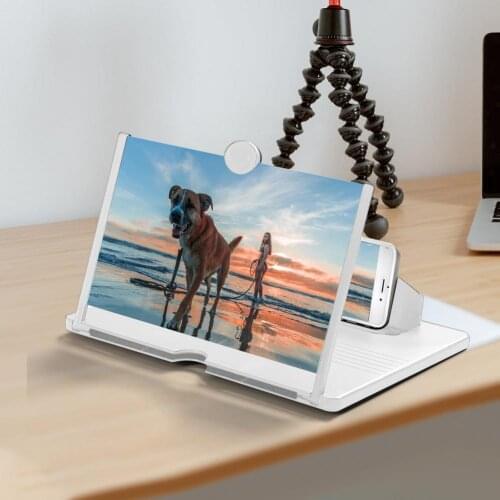 Mobile Phone Curved Screen Amplifier Amplifier Hd 3d Video Mobile Phone Magnifying Glass Stand Bracket Foldable Holder 12 Inch