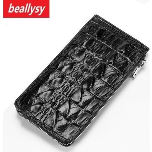 New Genuine Leather Womens Wallet Hasp Crocodile Female Clutch Purse Brand Alligator Leather Money Bag Wallet Women Card Holder