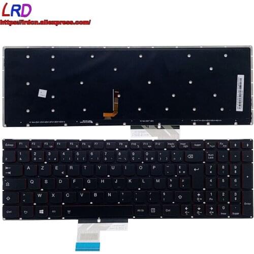 New Original FR French Backlit Keyboard for Lenovo Y50-70 Y50-70T Y70-70 Touch Laptop 25215969 25216000