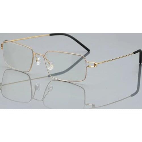 High-grade pure titanium screw - free ultra - light flexible men and women anti blue-ray reading glasses