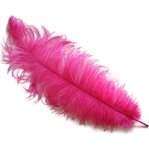 Wholesale 50pcs hot pink Dyed Fluffy ostrich feathers 50-55cm 20-22inch ostrich centerpieces party wedding decorations