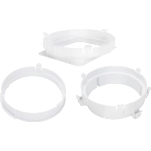6.19'' Rectangular/Round Exhaust Hose Connector Tube Connector Air Hood Baffle Plate Mobile Air Conditioning Accessories