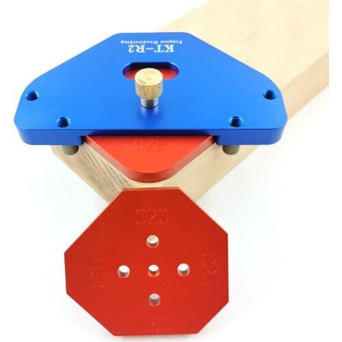 R/T Woodworking Fillet Gauge Aluminium Alloy Bevel Gauge Angle Ruler Contour Gauge Arc Radius Quick-Jig Round Corner Template