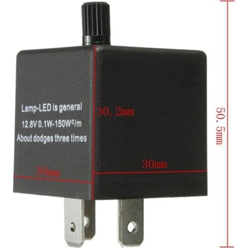 1pc Adjustable Motorcycle Tripod Relay LED Turn Signal Indicator Light Flashing Relay Suitable for most 12V car motorcycles