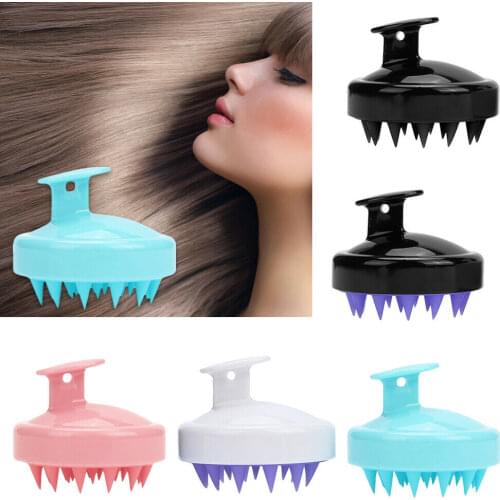 Shampoo Scalp Shower Body Washing Hair Massage Massager Brush Comb Silicone