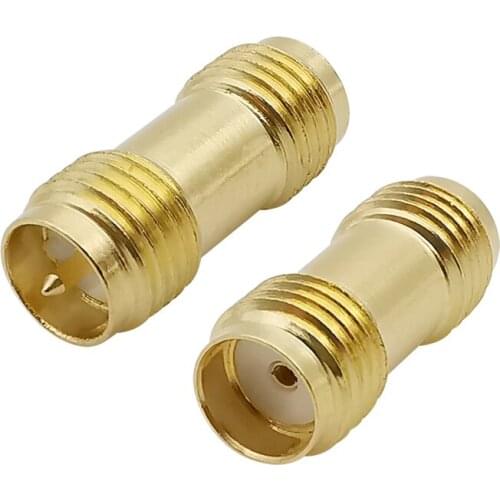SMA Female Jack to RP SMA Female Jack RF Coaxial Barrel Adapter SMA Jack Straight Radio Antenna Coax Cable Coupler RF Connector