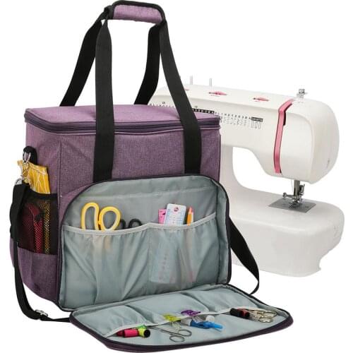 1PCS Oxford Cloth Sewing Machine Storage Bag Large Capacity Sewing Tools Handbag Knitting Needle Yarn Bags Sewing Organizer