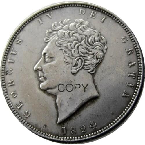 UF(06)Great Britain George IV 1824 Half Crown Copy Coin