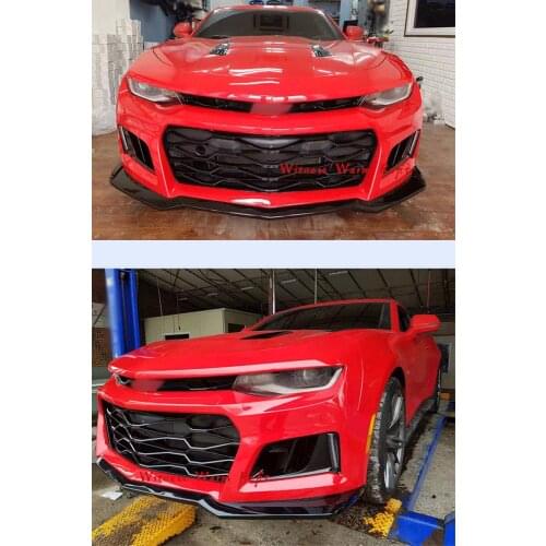 High quality PP Upainted Front bumper racing grills Side Skirts apron rear diffuser Car body kit For Chevrolet Camaro 2016 17 18