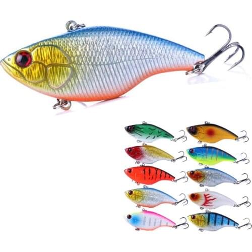 1pcs 7.5cm 18g Rattling Sinking VIB Lure Artificial Wobbler Noise Lipless Crankbait for Bass Pike Fishing Bait