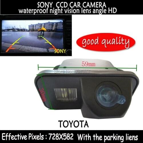 FUWAYDA CCD HD Car RearView Reverse Backup Color Camera waterproof night vision led for TOYOTA LAND CRUISER PRADO 2700 4000