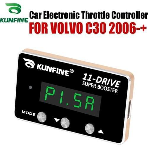 KUNFINE Car Electronic Throttle Controller Racing Accelerator Potent Booster For VOLVO C30 2006-After Tuning Parts 11 Drive