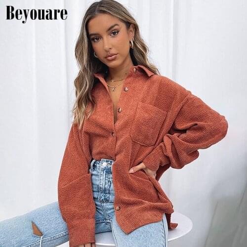 Женские вельветовые рубашки Beyouare China At AliExpress