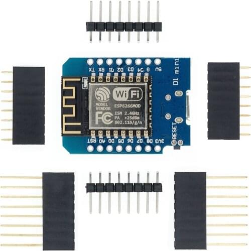 D1 Mini ESP8266 ESP-12 ESP-12F CH340G CH340 V2 USB WeMos WIFI Development Board D1 Mini NodeMCU Lua IOT Board 3.3V With Pins