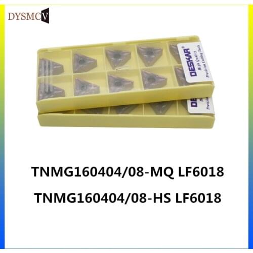 DESKAR 10 pieces WNMG080404-HS LF6018 WNMG080408-MQ LF6018 CNC turning insert stainless steel blade