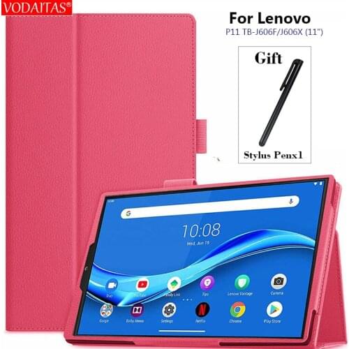 For Lenovo Tab M10 FHD Plus 10.3 TB-X606 10.3" P11 TB-J606F/X Case, PU Leather Case Cover for Lemovo M10 2nd Gen TB-X306 Case