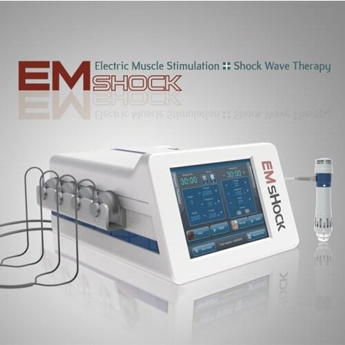 Electric Muscle Stimulation With Shock Wave Therapy 2 In 1 Equipment For Sport Rehabilitation Pain Relief Health Care Machine