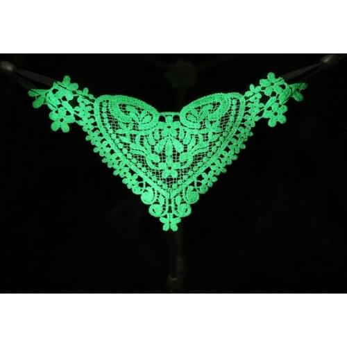 Fluorescence Women Pearl Lace Mini Sex Panties 2019 New Style Luminous Women Thong for Sex Erotic Lingerie Hot Sexy Tanga T-back