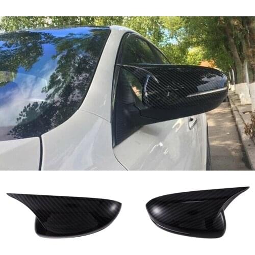 NEW-Carbon Fiber Rear View Mirror Housing Ox Horn Cover-Side Mirror Cover for Kia Optima K5 2011-2015