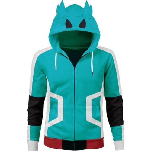 Anime My Hero Academia Boku no Hero Academia Cosplay Midoriya Izuku Hoodie Costume School Uniforms Adult Coat Jacket