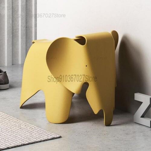 Ins Nordic Style Creative Decoration Elephant Chair Shoe Stool Elephant Cute Kindergarten Children Small Elephant Stool