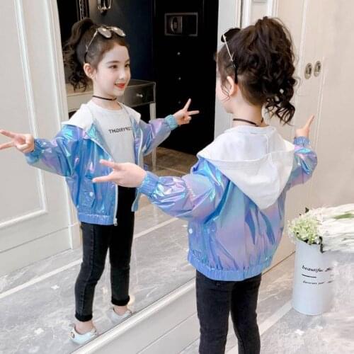 New Arrivals Girls Jackets Outwear Spring Autumn Fashion 2 Colors Zipper Short Style Girls Coat Cool Warm Chirdren Clothing