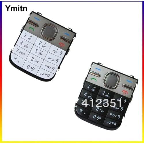 New Black/Silvery/Golden Ymitn Housing Home menu keypads button cover case For NOKIA C5 Replacement