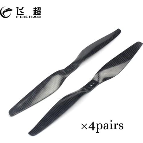 4Pairs FEICHAO Carbon Fiber CW CCW Propeller 8055/9055/1055/1155/1255/1355/1455/1555 with 3 Mounting Holes for RC Quadcopter