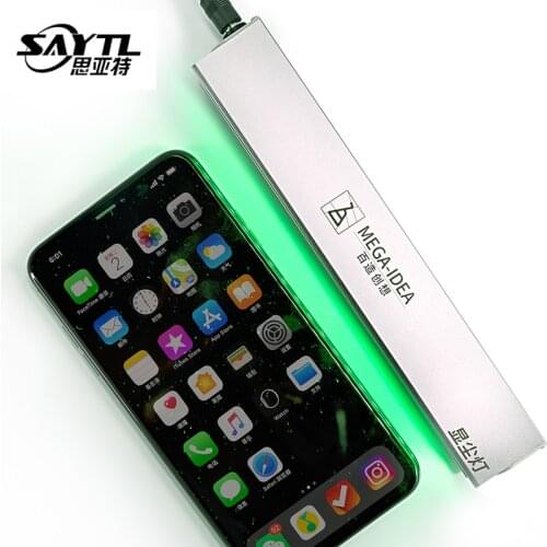 SAYTL LCD Screen Repair Lamp Dust Checking Fingerprint Scratch Detection Lamp Grease Search Light For LCD Replacement Work