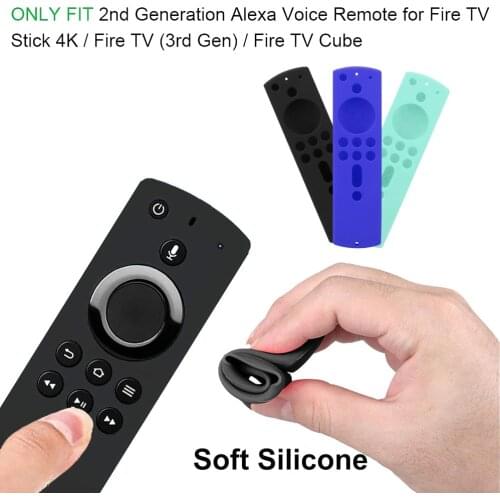 Silicone Case Protective Cover For Fire TV Stick 4K Remote Controller Shockproof Case Non-slip Durable Remote Case Accessories