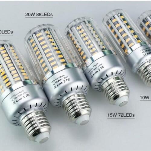 SMD 5736 Led Light Bulb 5W 10W 15W 20W 25W E27 E14 Led Lamp 85-265V LED Diode Lamps No Flicker Bombillas Led Candle Lights