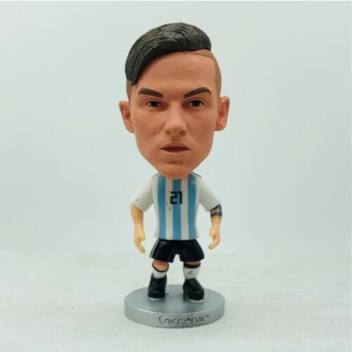 Soccerwe 2.55" Height Soccer Star Dolls 21# Dybala Figures 2021