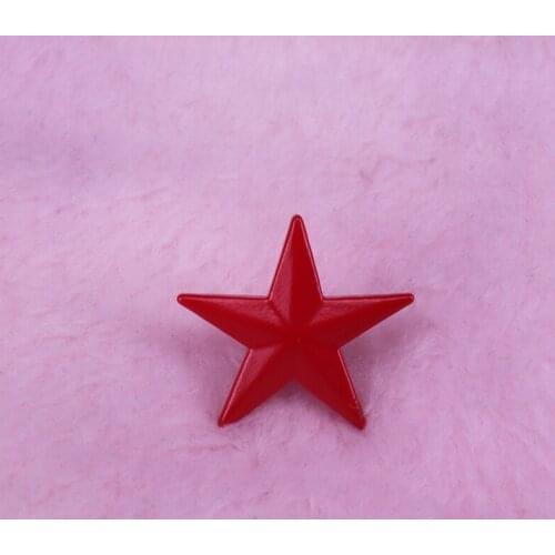 Vintage Soviet red star badge military army uniform hat pin