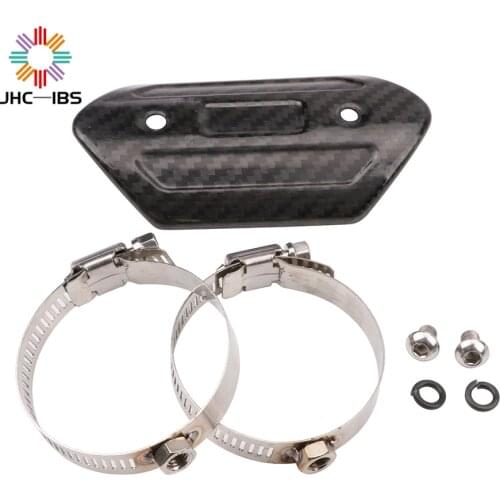 Motorcycle Carbon Fiber Exhaust Muffler Pipe Heat Shield Cover Guard Anti-scalding For KTM YAMAHA SUZUKI KAWASAKI HONDA BMW