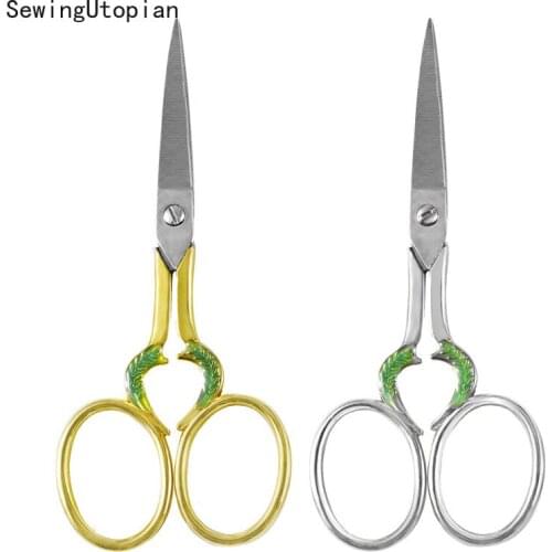 Zakka European Vintage Sewing Scissors Embroidery Retro DIY Handicraft Shears Scissors for Fabric Tool Needlework Tailor Shears