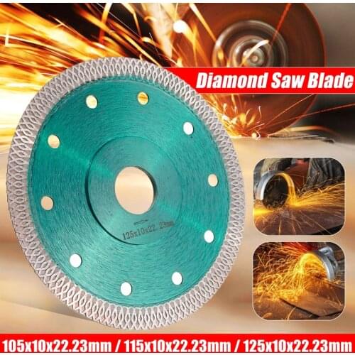Green 105/115/125mm Diamond Saws Blade Hot Pressed Sintered Mesh Turbo Cutting Disc For Granite Marble Tile Ceramic