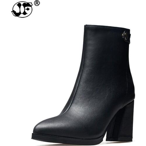 2019 top quality Fashion Large Sizes 32-43 high heels brand women shoes woman platform ankle boot winter chelsea boots 869io