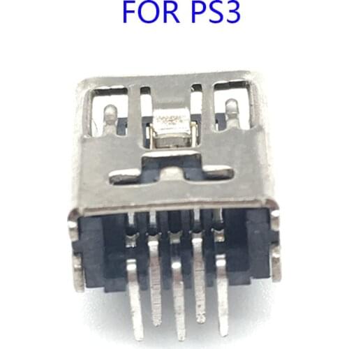 10Pcs Mini USB Charging Port Socket Power Charger Connector Replacement For PS3 Controller Repair Part