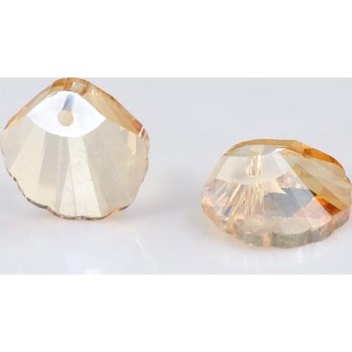 18mm Glass Crystal Shell pedant Bead DIY Jewelry Making Material 10pcs/lot