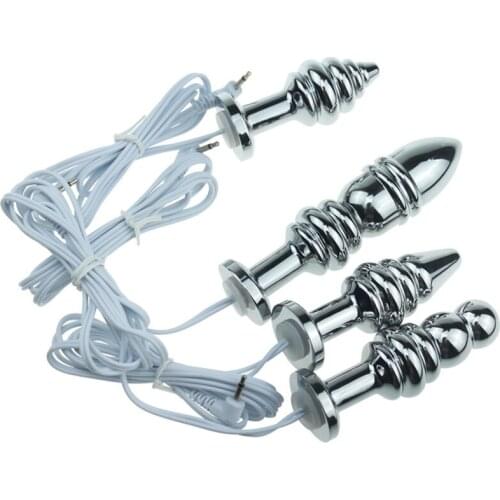 Dual Electrodes Electric Shock Anal Plug Set Medical Themed Toys Anal Dildo Sex Toys Ass Butt Plug for Women Female Sex Products