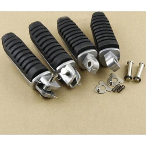 Free Shipping Front & Rear Footrests Foot peg Fits Suzuki Gladius SFV650 GSR400 GSR600 SV400 SV650 SV1000 Motorcycle Parts
