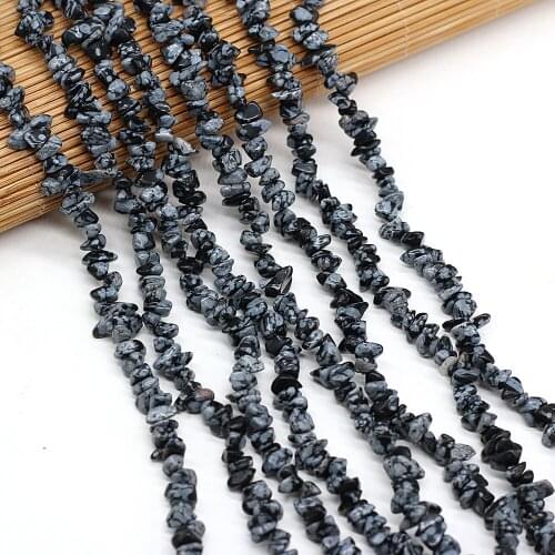 40cm Natural Snowflow Freeform Chips Gravel Stone Beads For Jewelry Making DIY Bracelet Necklace Accessories Size 3x5-4x6mm