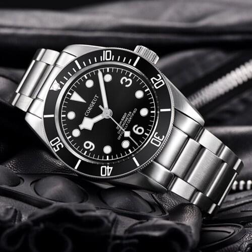 Relogio Masculino CORGEUT New Top Brand Luxury Full Steel Mechanical Watches Sport Watch Mens Watches 100m Diving mens watch