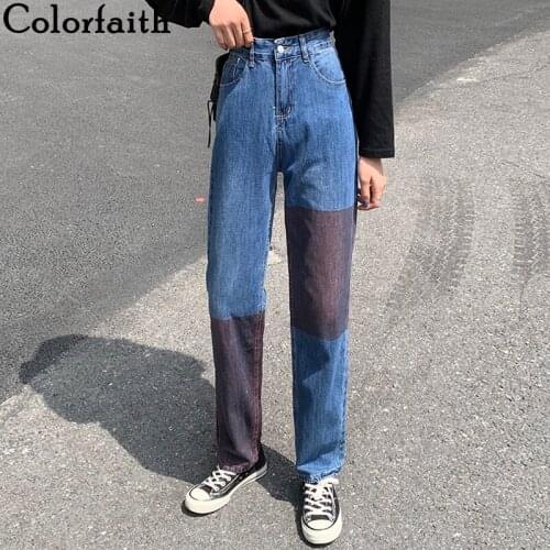 Colorfaith Womens High Jeans