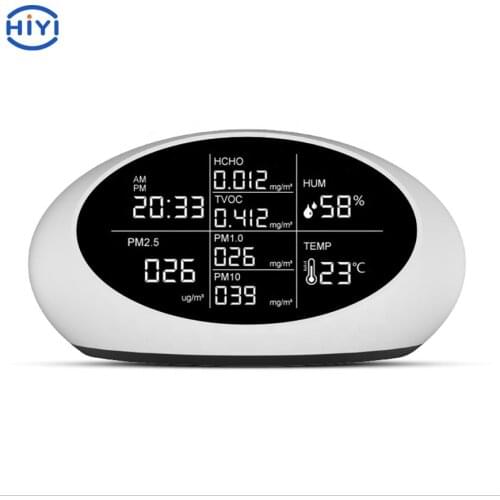 HiYi DM605 TVOC/HCHO/PM1.0/PM2.5/PM10 Dust Sensor Wireless WiFi Smart Home Device Air Quality Monitor