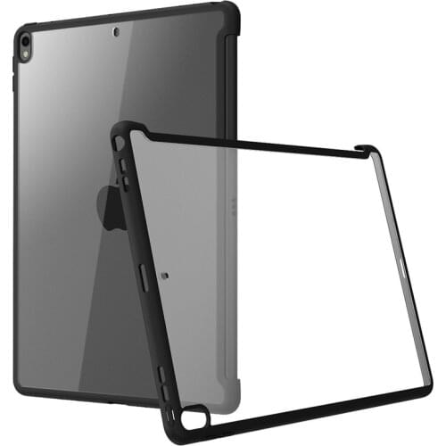 For iPad Pro 10.5 Case (2017) / Air 3 10.5 Case (2019) Clear Hybrid Cover,Compatible with Official Smart Cover/Smart Keyboard