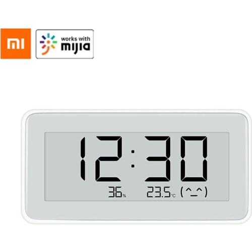 Xiaomi Mijia Electronic Thermometer and Hygrometer Pro BT4.0 Wireless Smart Electronic Clock LCD Temperature Measurement Tool