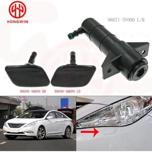 98671-3V000 98680-4Q000 Front Right&Left Headlamp Headlight Washer Spray Nozzle Cover Cap For HHyundai Sonata 8 Azera 2011-2014